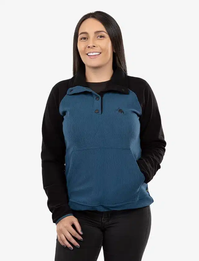 Buzo Nueva Escocia Azul Petroleo Mujer 0253